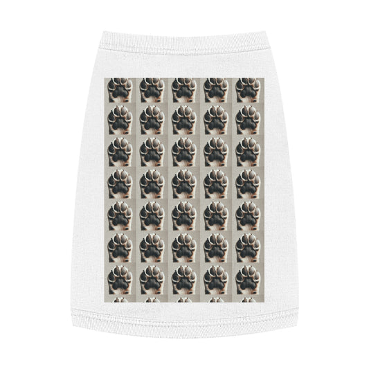 Stylish Pet Tank Top - Cute Animal Paw Print, Summer Dog Apparel, Pet Gift, Party Outfit, Comfortable Dog Tank