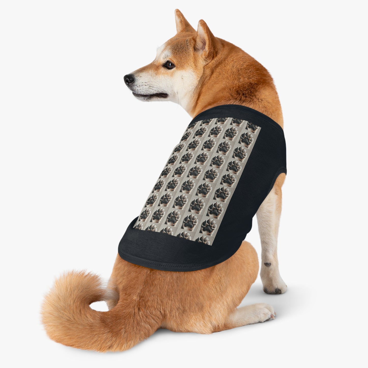 Stylish Pet Tank Top - Cute Animal Paw Print, Summer Dog Apparel, Pet Gift, Party Outfit, Comfortable Dog Tank