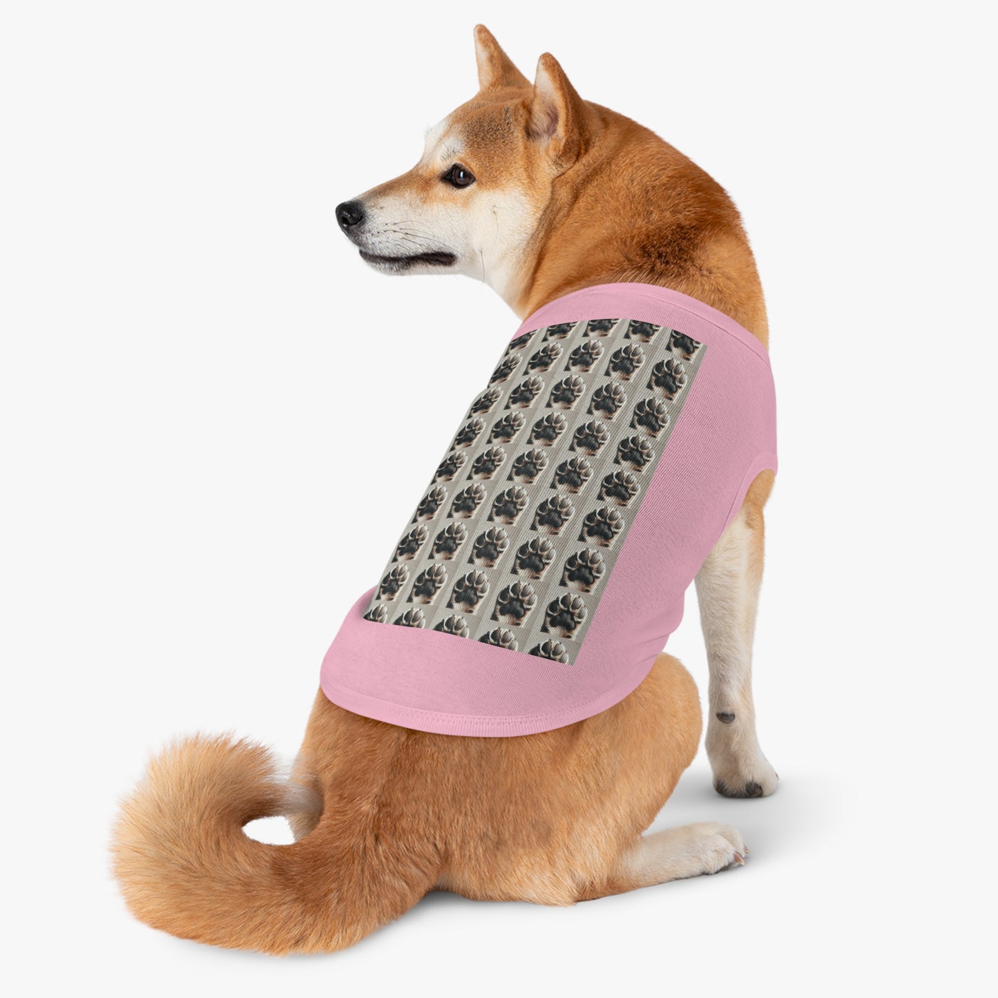 Stylish Pet Tank Top - Cute Animal Paw Print, Summer Dog Apparel, Pet Gift, Party Outfit, Comfortable Dog Tank
