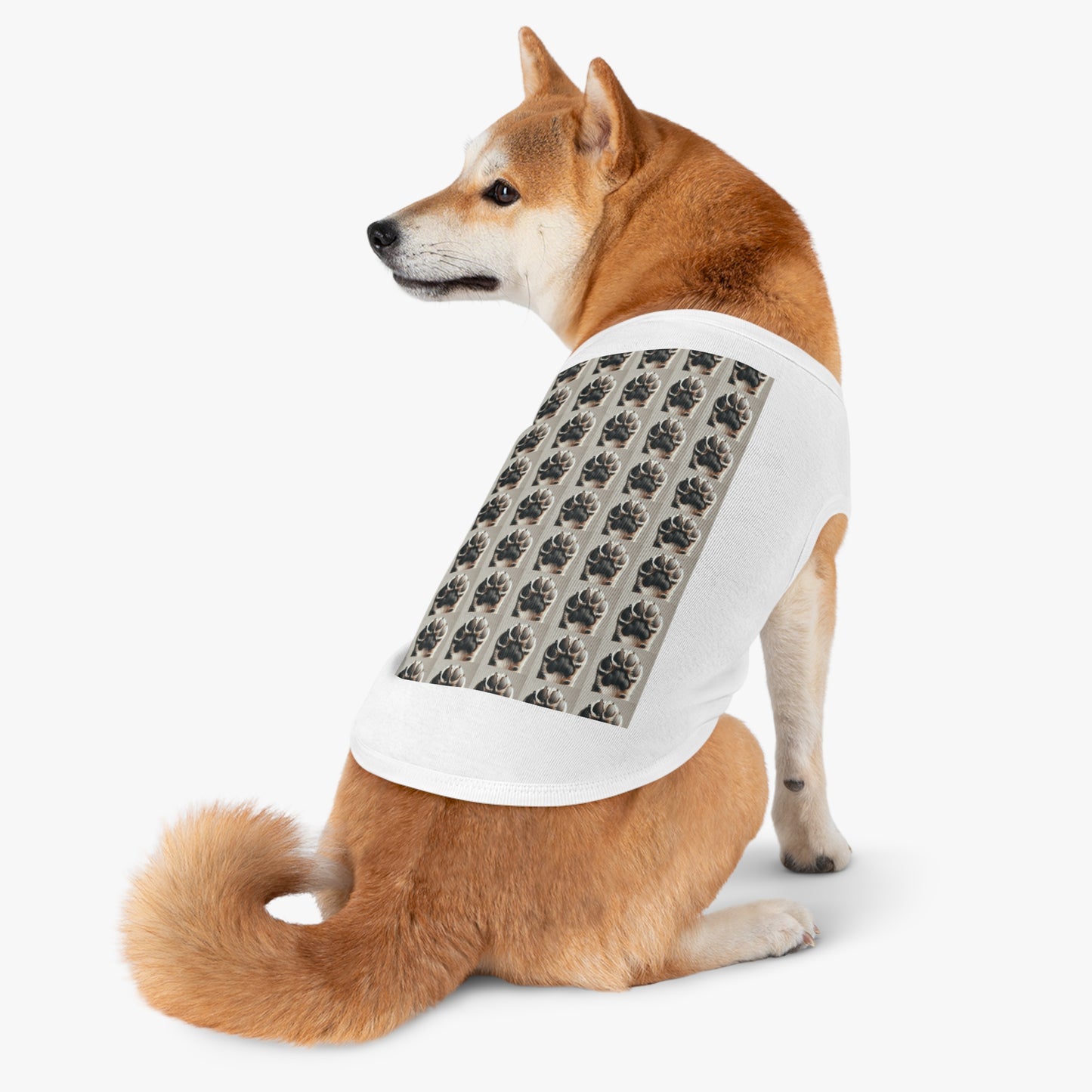 Stylish Pet Tank Top - Cute Animal Paw Print, Summer Dog Apparel, Pet Gift, Party Outfit, Comfortable Dog Tank