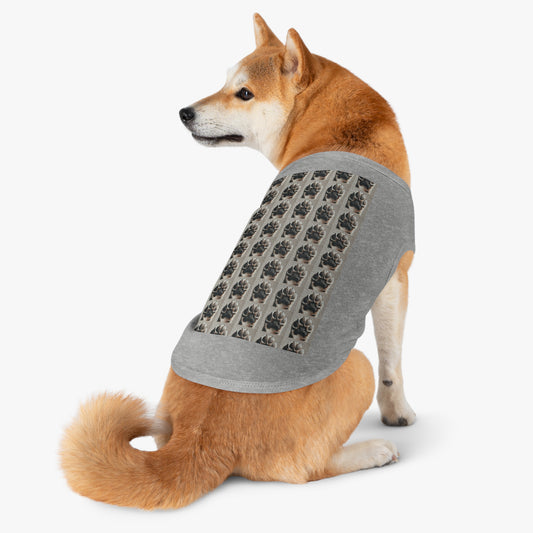 Stylish Pet Tank Top - Cute Animal Paw Print, Summer Dog Apparel, Pet Gift, Party Outfit, Comfortable Dog Tank